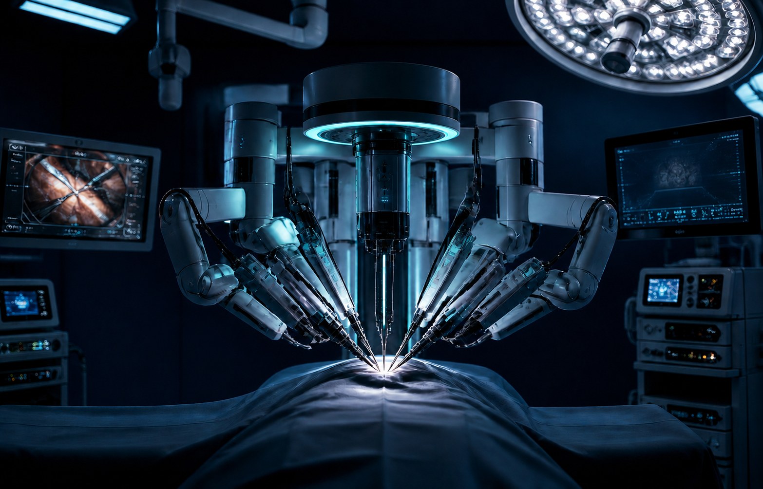 Da Vinci robotic surgical system in an operating theatre