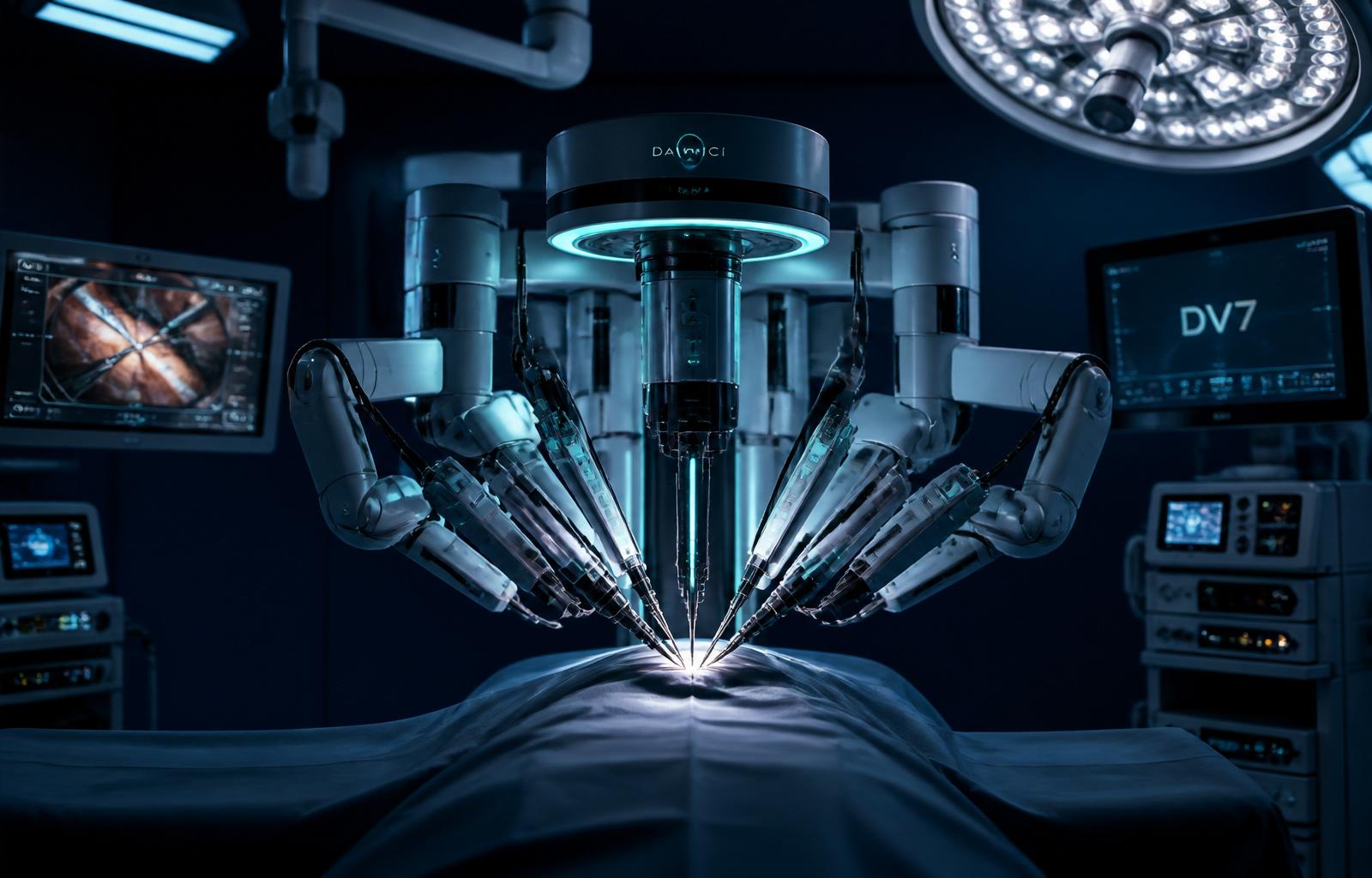 Da Vinci robotic surgical system in an operating theatre